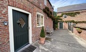 Dairy Cottage, Knapton Lodge - the entrance to the cottage from the farm courtyard