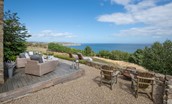 Bay View Cottage - incomparable views from all aspects of the cottage garden