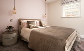 Roundhill Coach House - luxurious ground floor bedroom with kingsize bed