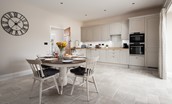 Mill Cottage, Brockmill Farm - spacious kitchen with dining area
