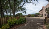 Brockmill Farmhouse - gated driveway with ample parking