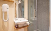 The Craftsman's Cottage - en suite shower room with walk-in shower
