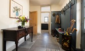 Housedon Haugh - large boot room area leading to the utility room