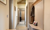 The Old Byre at West Moneylaws - cloakroom and boot area