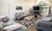 Mallow Lodge - living area - please note there are now two sofas and two armchairs rather than three sofas
