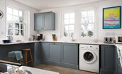 The Old School House - a bright kitchen with modern Shaker-style cabinetry