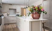Partridge Lodge - fully equipped, modern kitchen with separate utility room