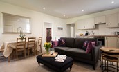 Cairnbank House - the lower ground floor annexe apartment with open plan living, dining and kitchen space