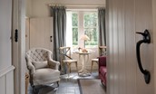 Park End - leading into the sitting room with armchair