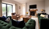 Granary View, Brockmill Farm - large French doors creates a bright space in the sitting room